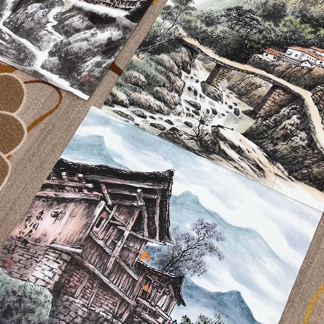 国画糖**丁定制手绘作者谭白不退不换