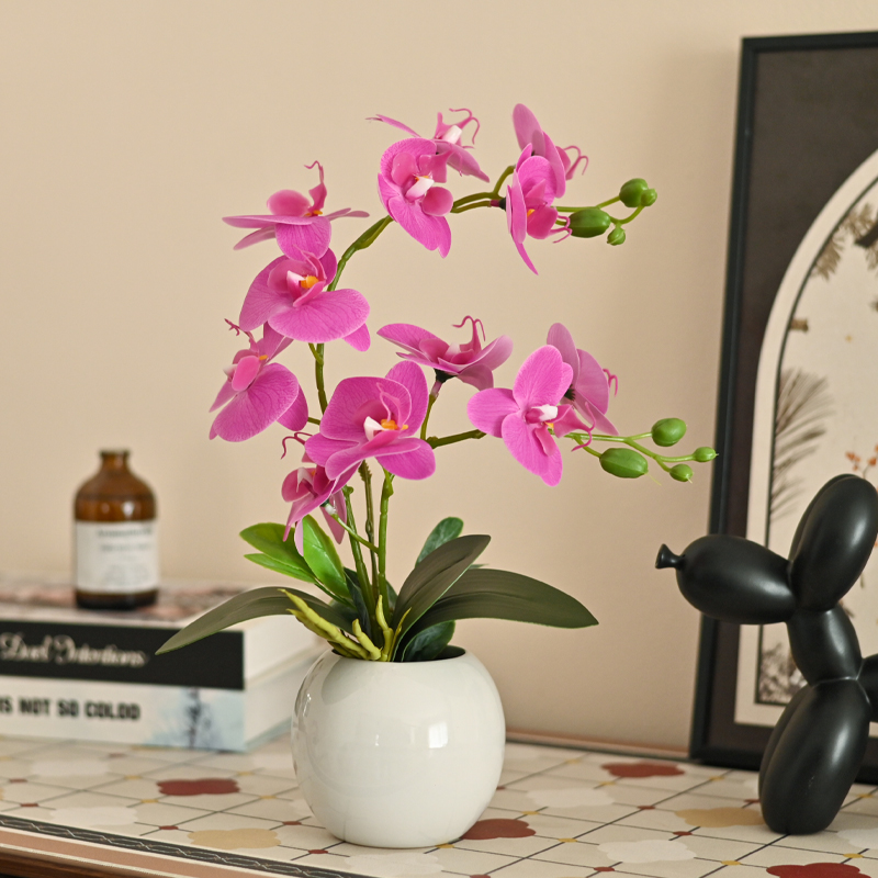 蝴蝶兰 仿真花 摆设客厅餐桌绿植装饰花中国风花艺
