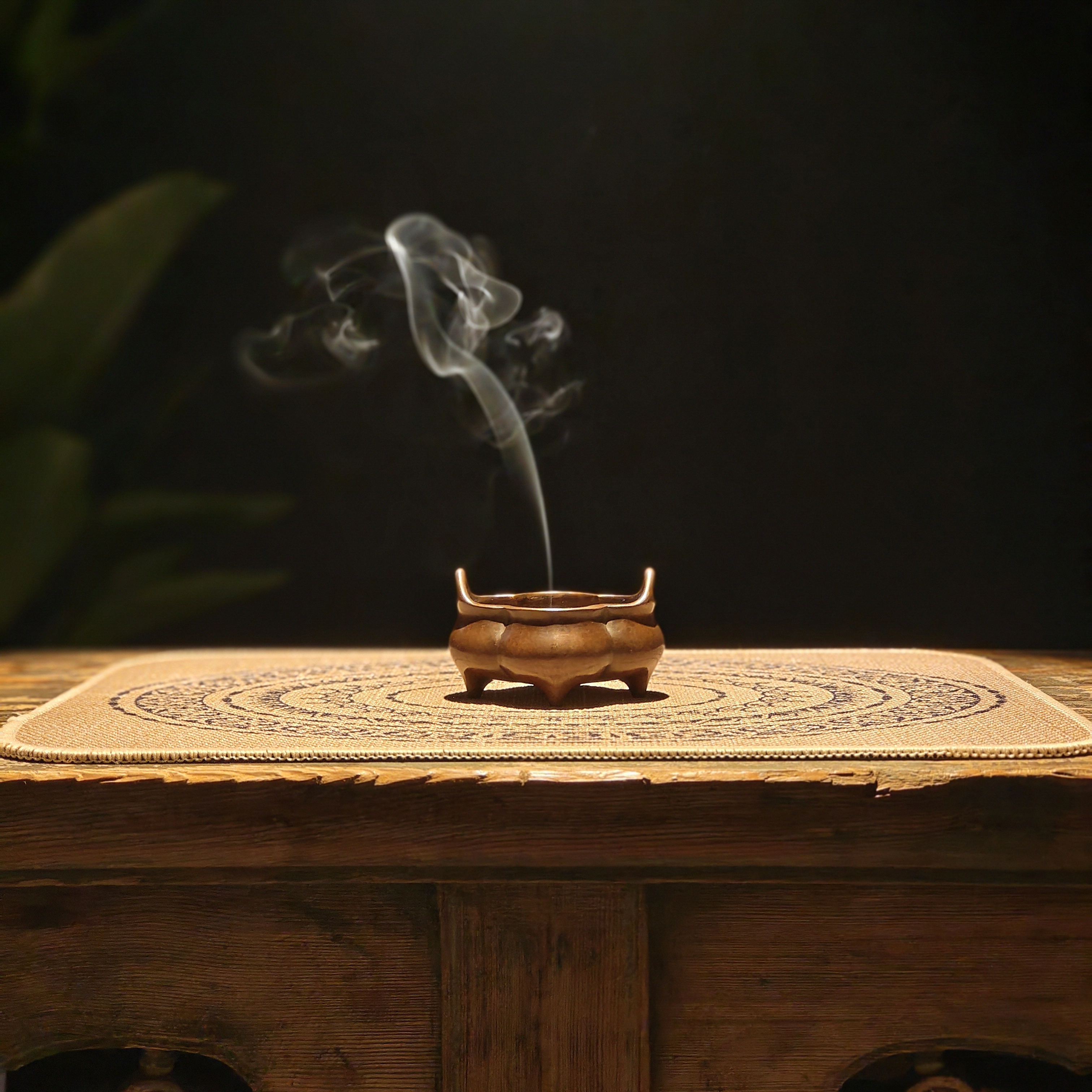 宝鉴堂海棠冲耳炉香薰炉摆件香道用品古法复原可盘可养