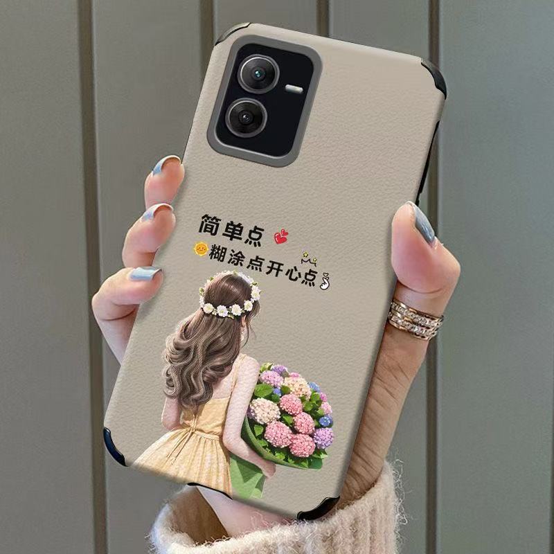 99新  适用vivo / oppo特惠小羊皮卡通保护壳钢化膜精选推荐