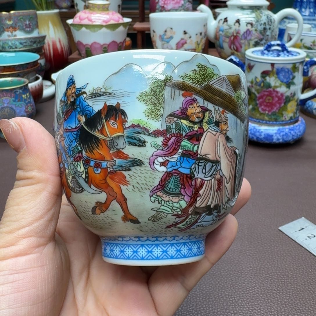 瓷片景德镇仿古手工制作精品展示
