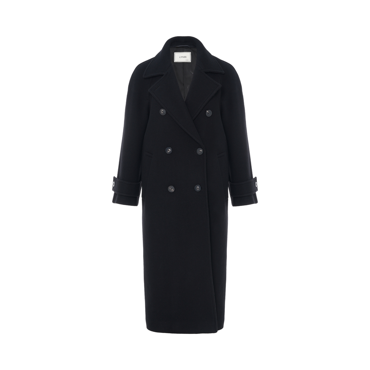 LYNEE【黑标系列】 斜纹肌理感绵羊毛单面呢大衣 LGD2EAW087