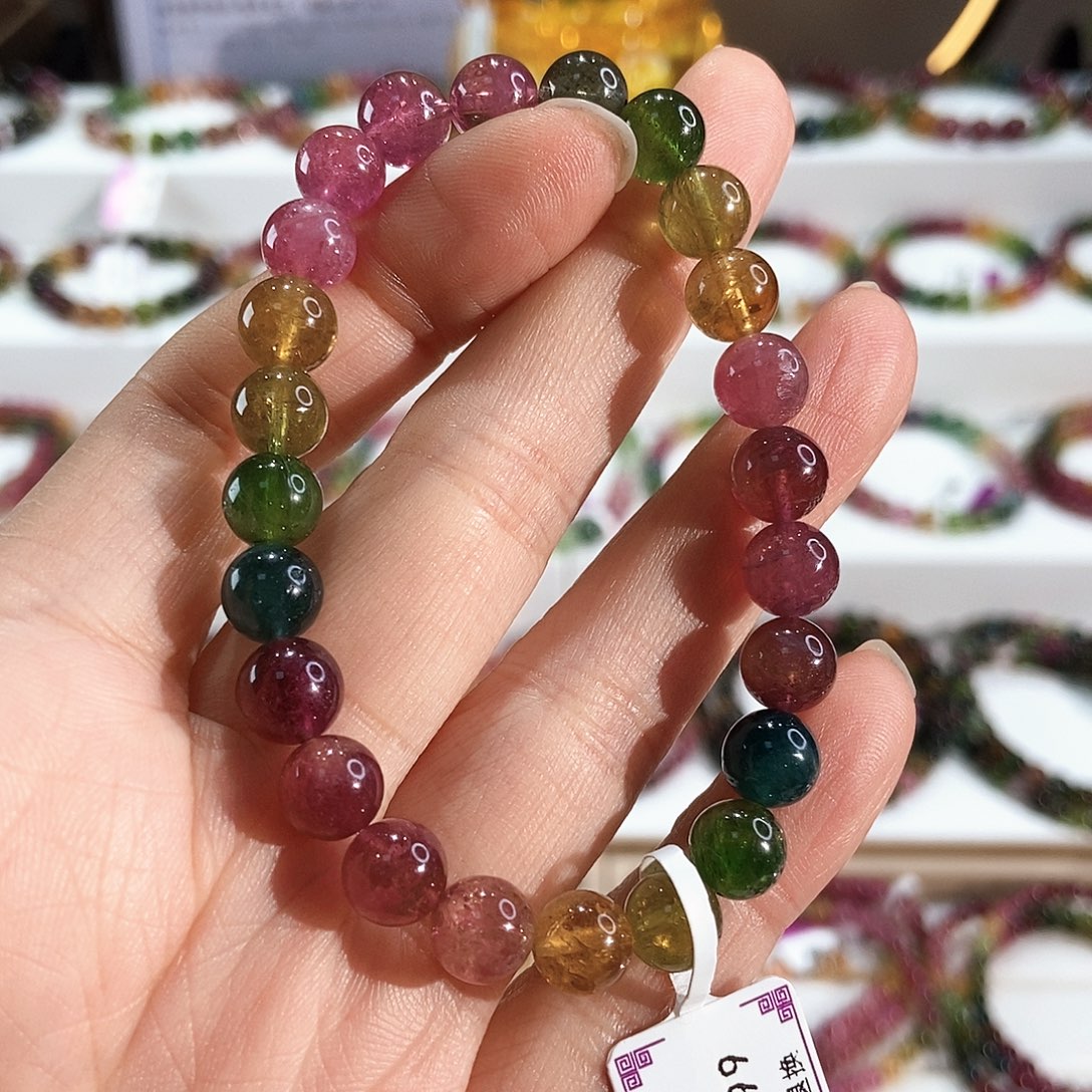 手链未镶嵌碧玺G2156素圈颜色微差