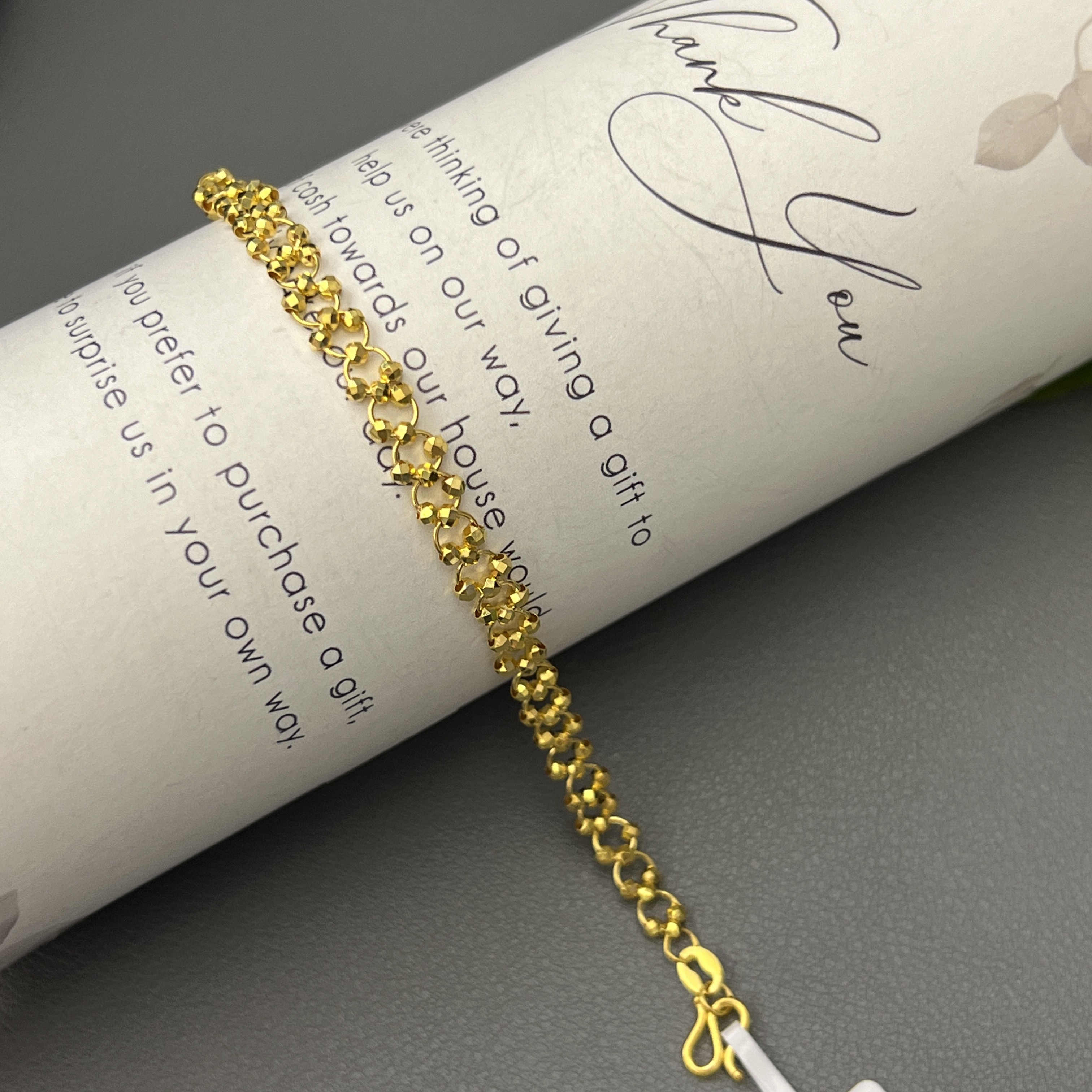 不支持7天无理由 【双股蹦迪珠黄金手链】足金999手链多样性发一