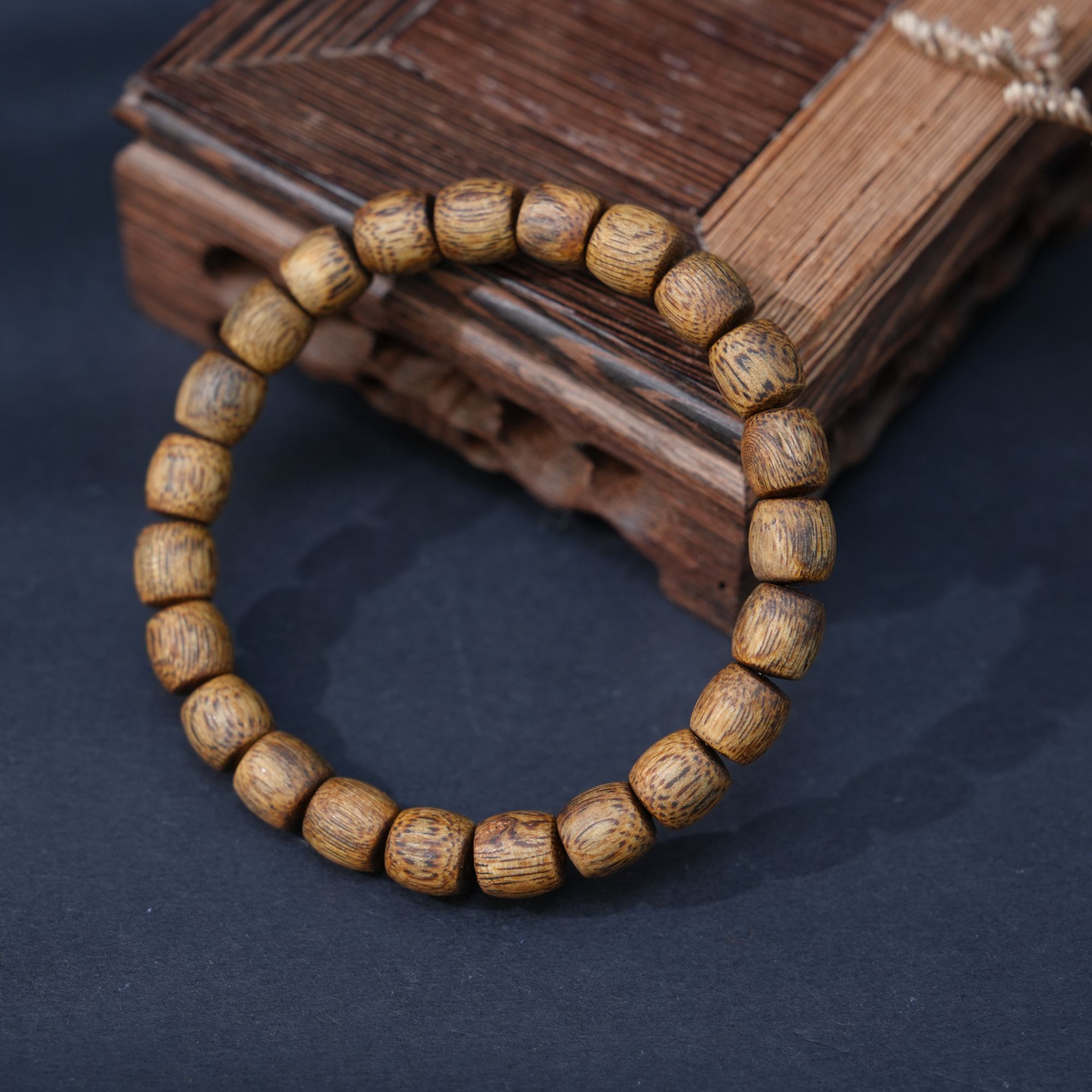 沉香【妤妹来了】棋楠鼓珠沉香手串-E6004BB-多样性发一