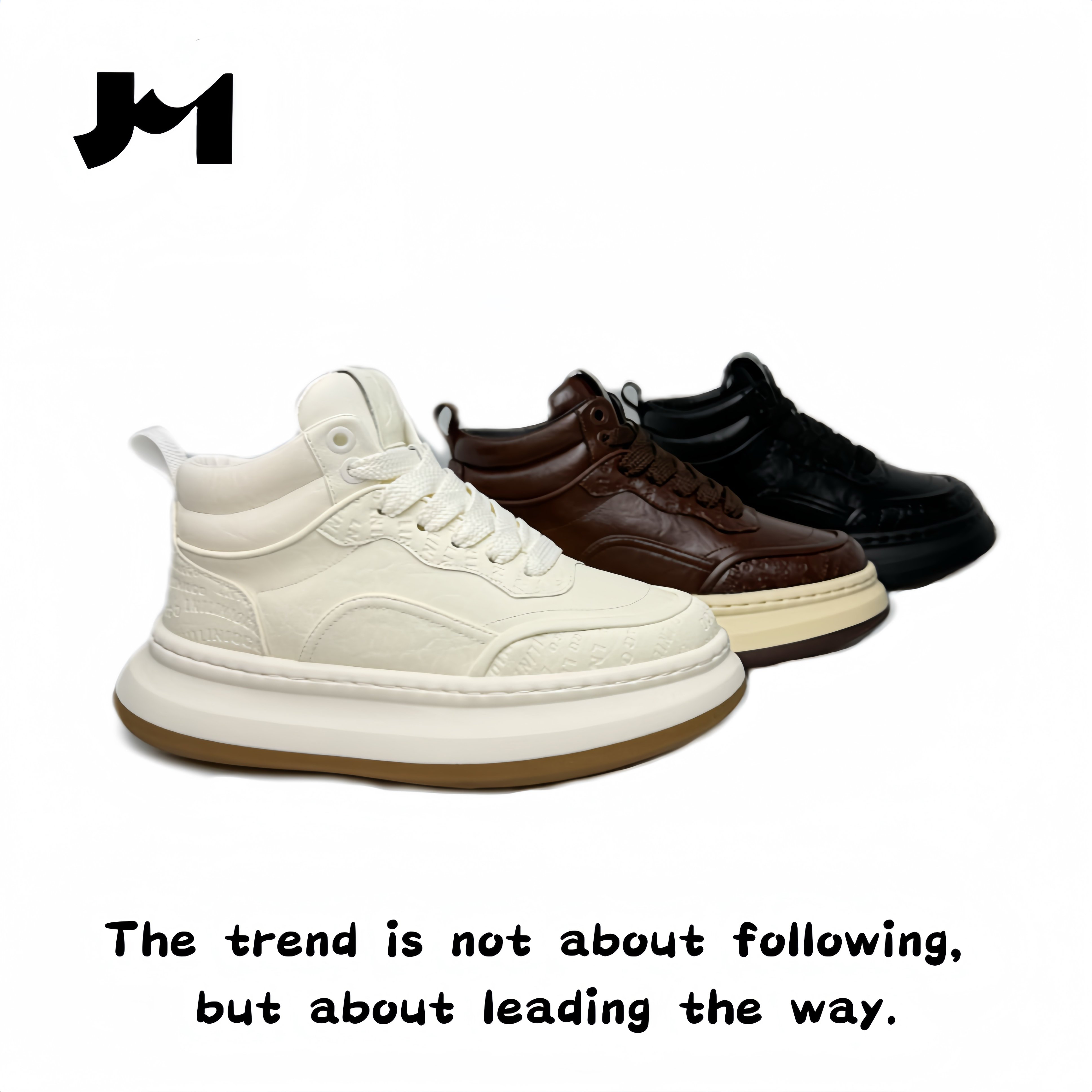 【1028-9X单棉同款老王】高帮时尚百搭潮鞋男士韩版软底舒适保暖