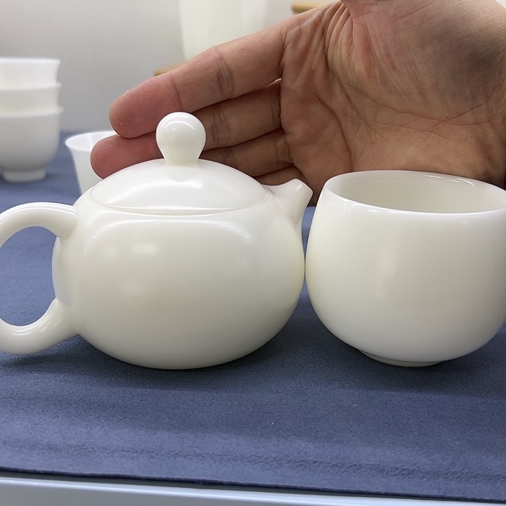 朕德化冰种玉瓷西施壶