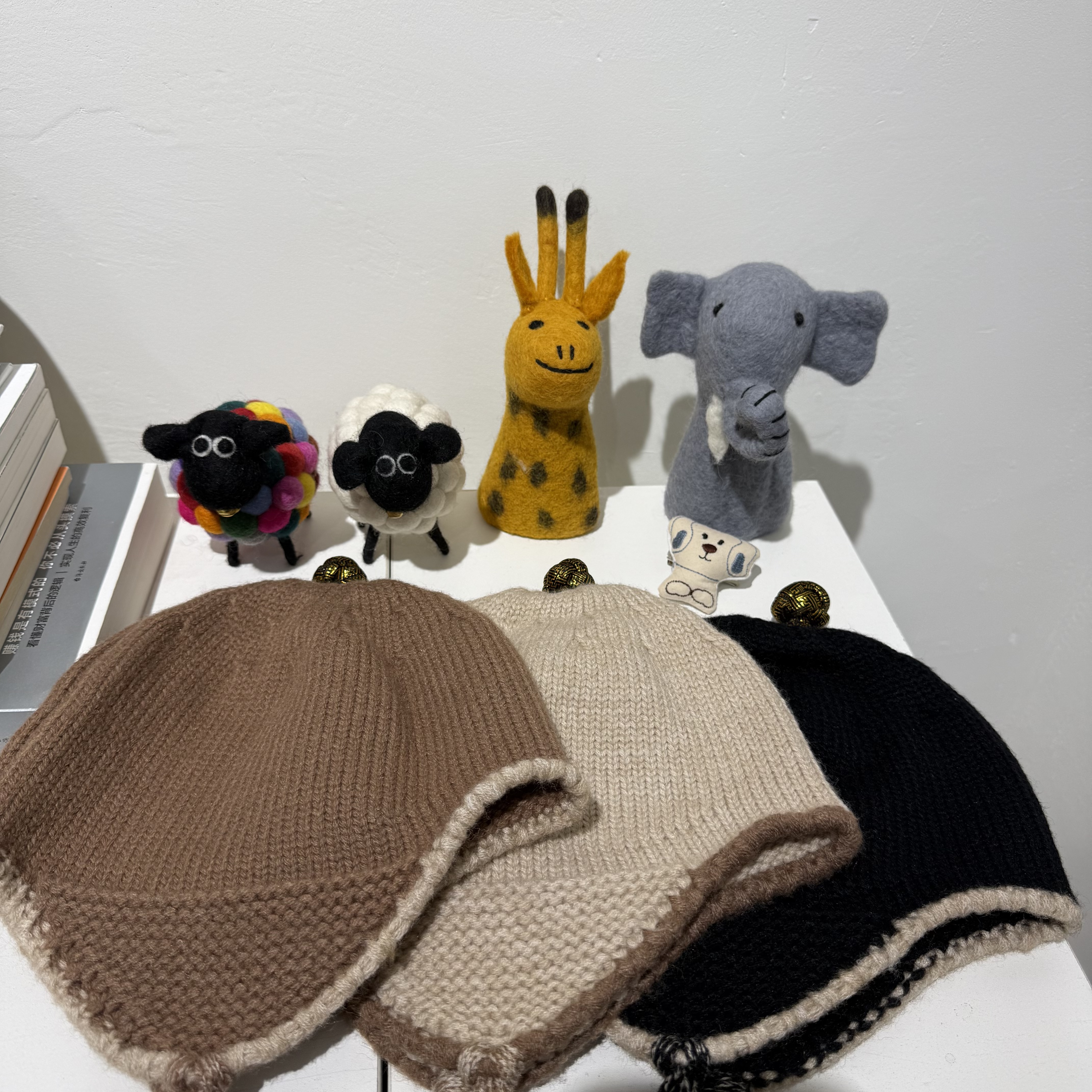 蒙古元素儿童秋冬护耳针织帽  多种戴法个性时尚1岁—13岁可戴