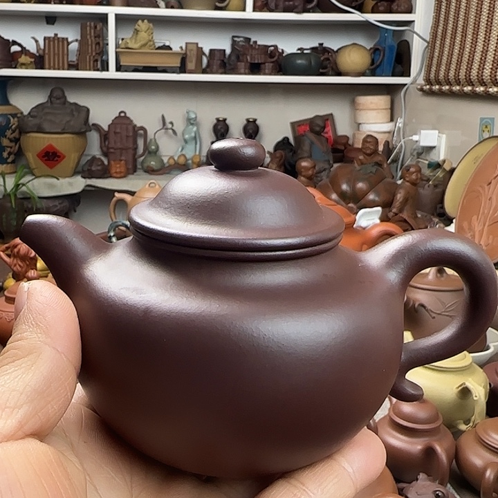 空***界茶壶紫泥原矿紫砂