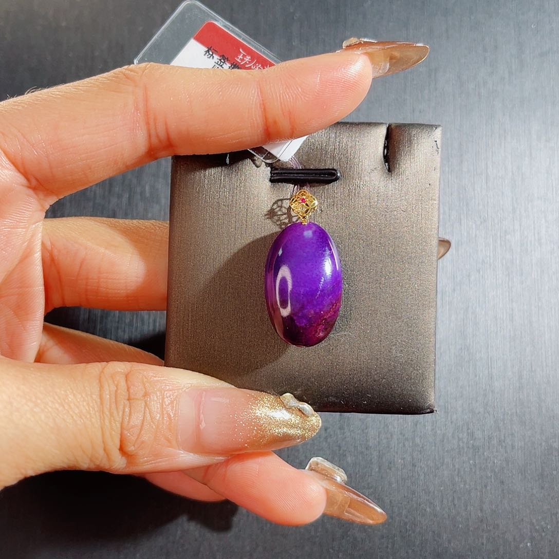 苏纪石（舒俱来）吊坠k金未镶嵌