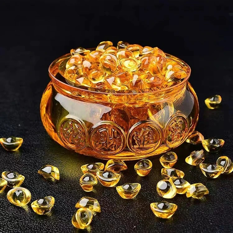 琉璃元宝水晶聚宝盆工艺品摆件财神花生玉米貔貅九尾黄金万两金条