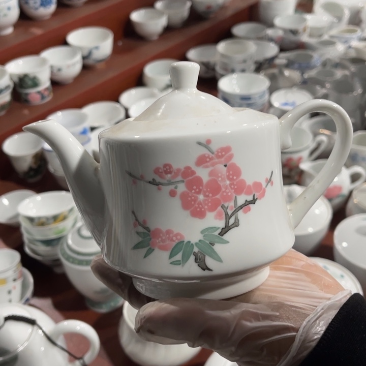 醴陵高温瓷釉下手绘500毫升