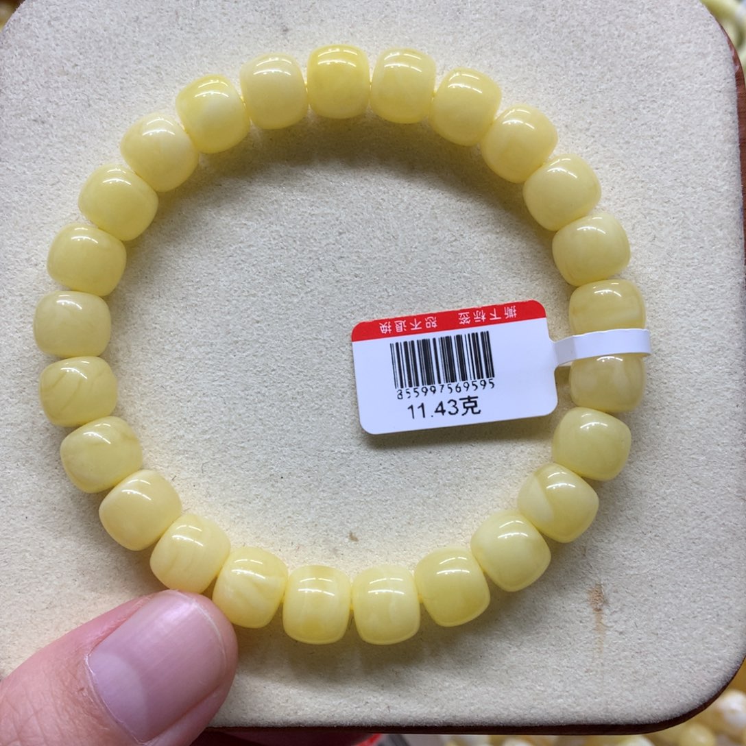 蜜蜡未镶嵌手链蜜蜡
