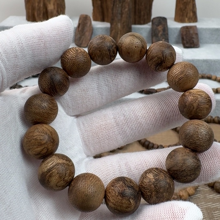 沉香手串莱特岛单圈沉香手串1.4规格15.8克