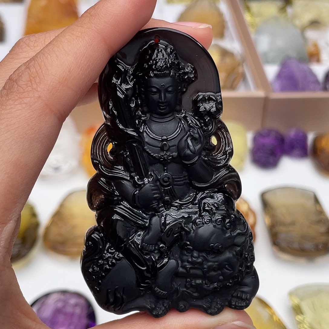 颈饰水晶未镶嵌定制吊坠文殊