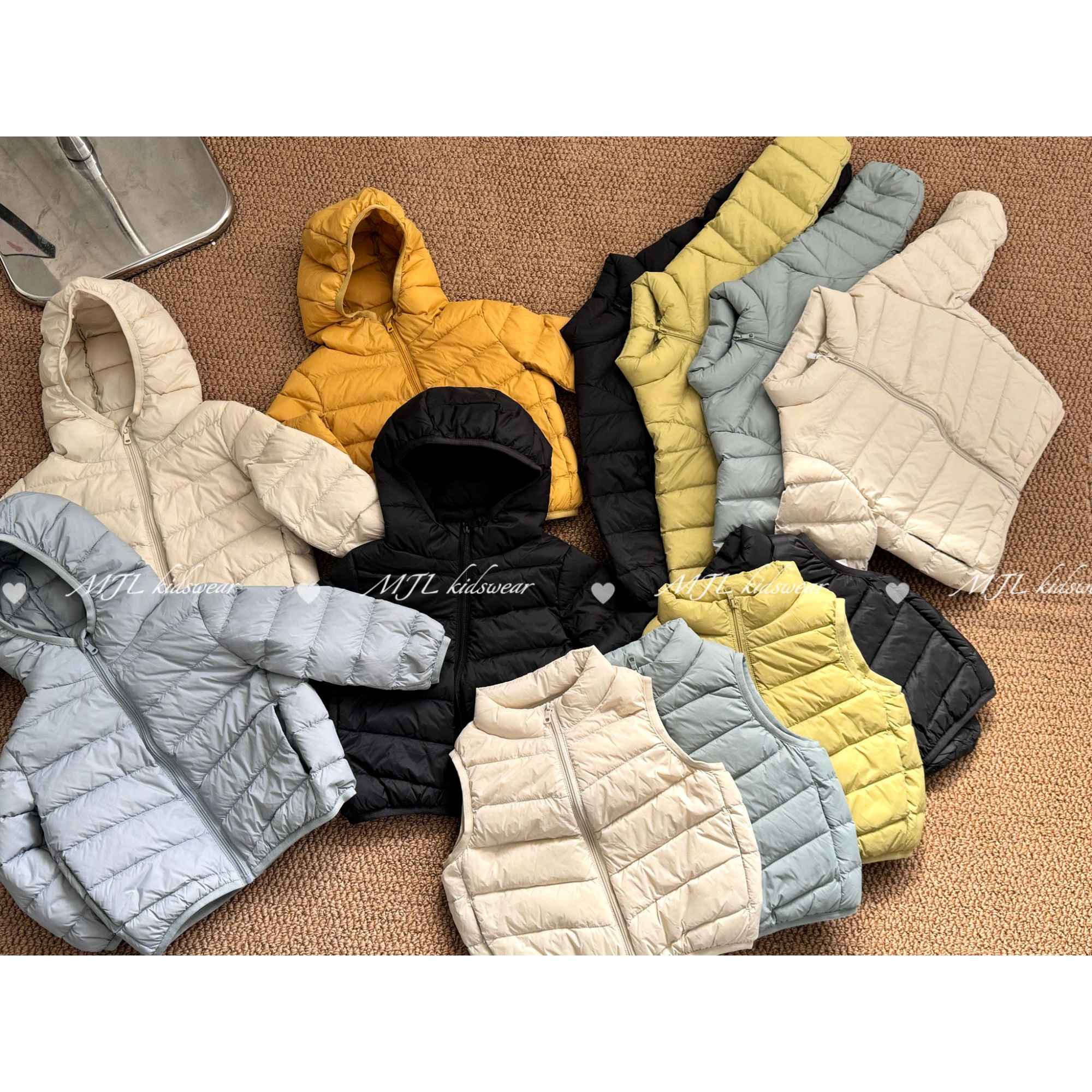 MJL冬款【每年必需品】多色儿童羽绒服马甲MJ9980