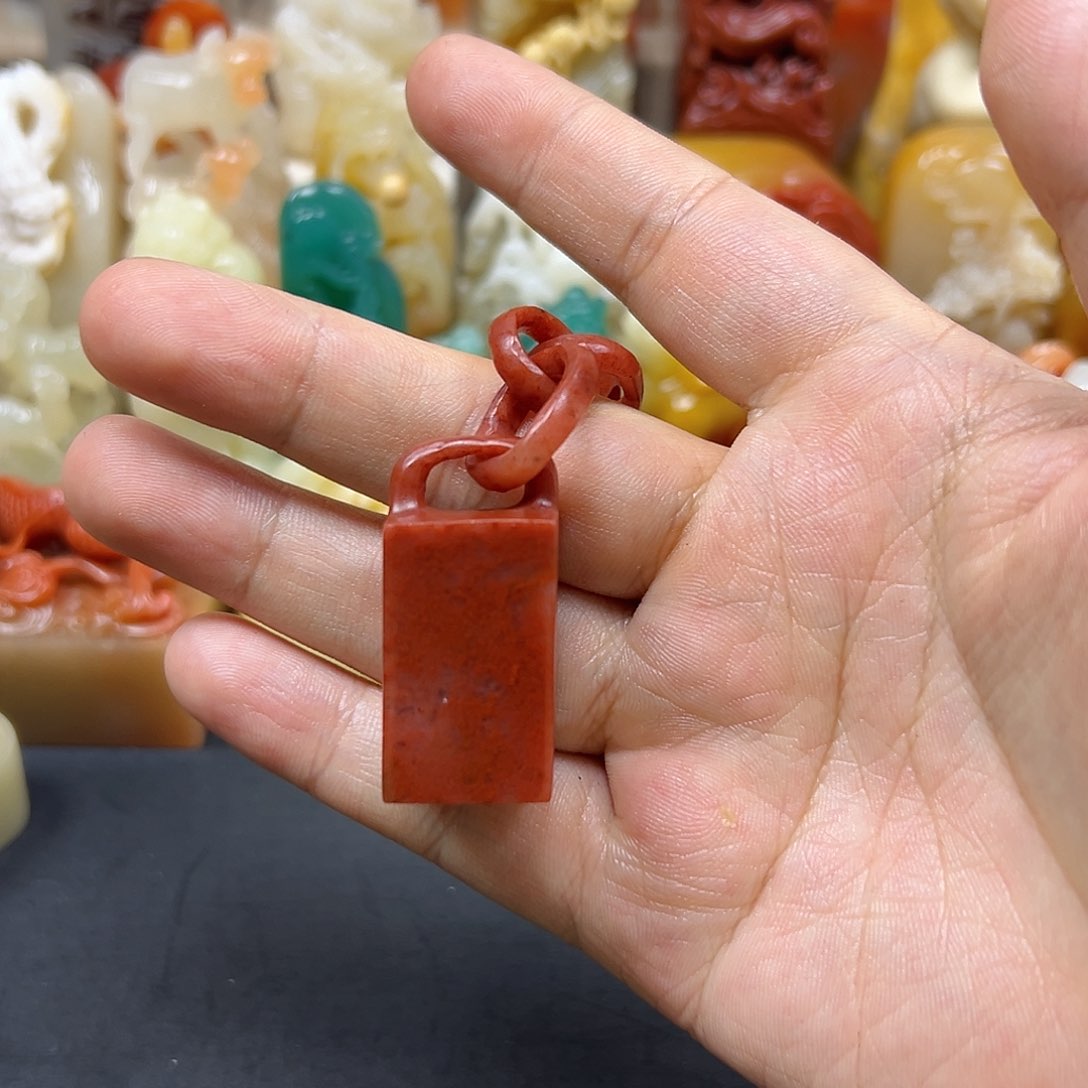 寿山石印章雕和工艺