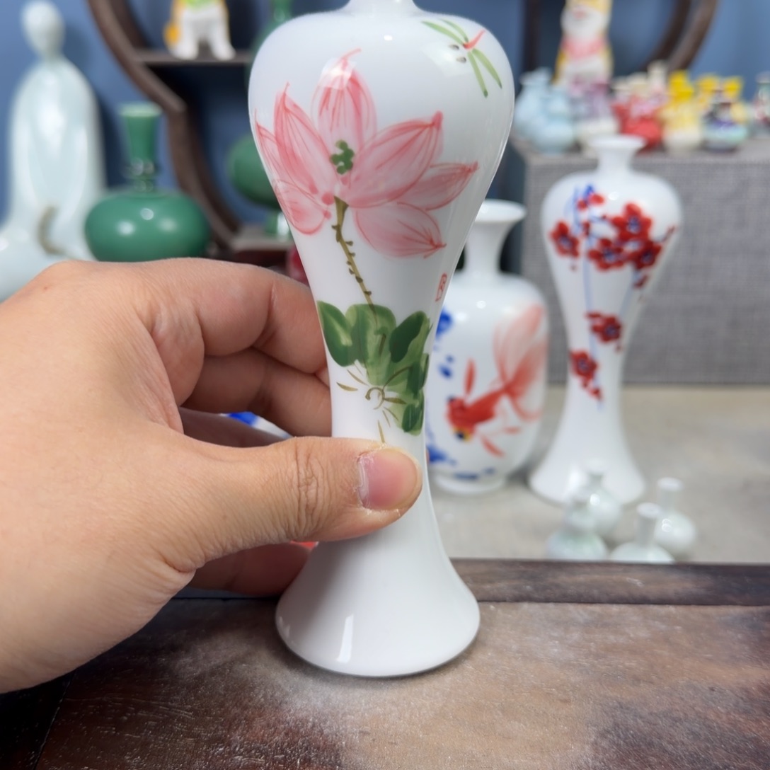 陶瓷手工小花器摆件