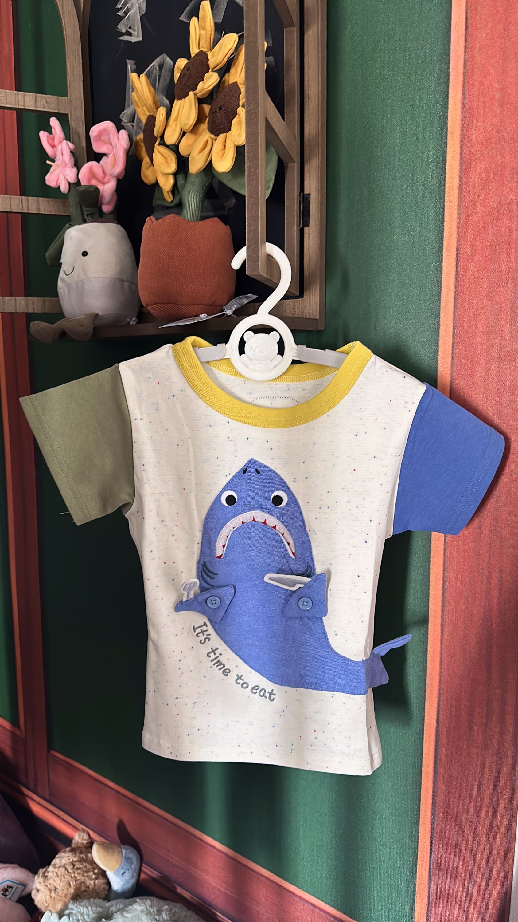 【豆乐推荐】儿童日单鲸鱼双色短袖T恤