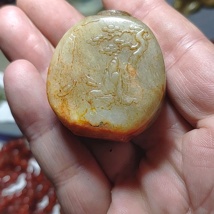 和田玉（糖玉）颈饰未镶嵌吉***C