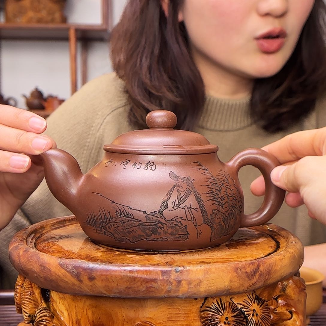 紫砂茶壶姚黎明老师425cc