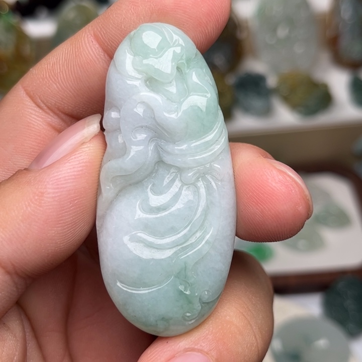 颈饰未镶嵌翡翠福袋