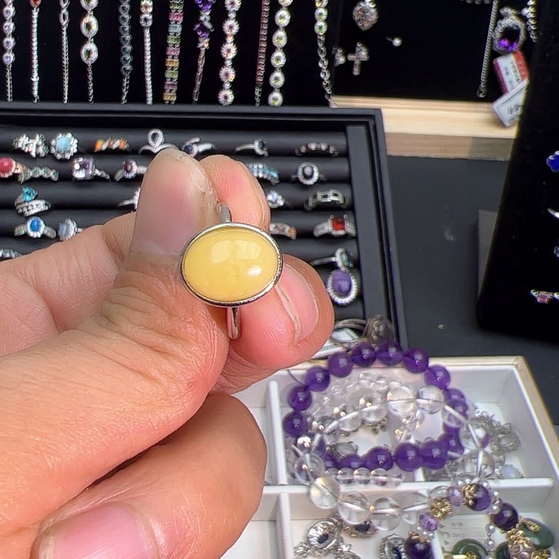 紫晶珠宝半成品银S925镶嵌