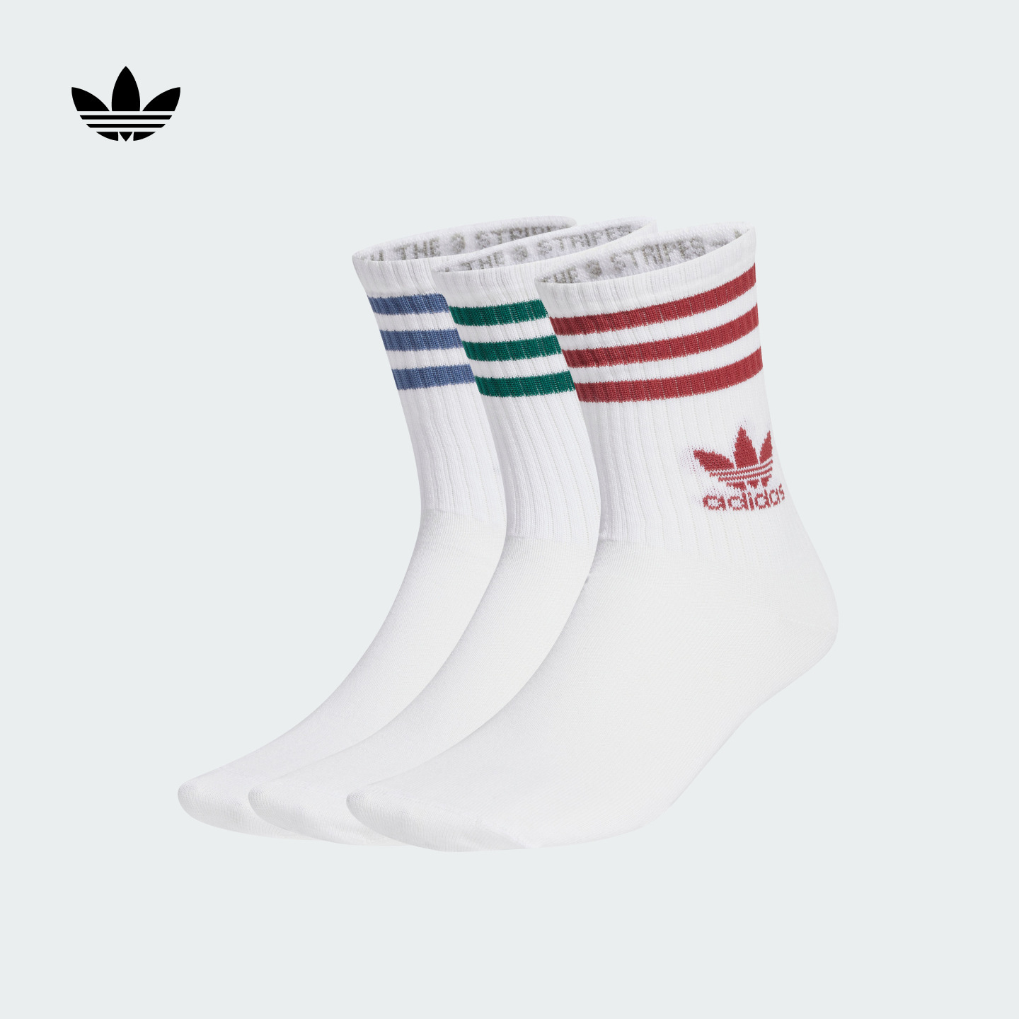 阿迪达斯官方男女款袜子ORIGINALS CREW SOCK  3STR JI9471