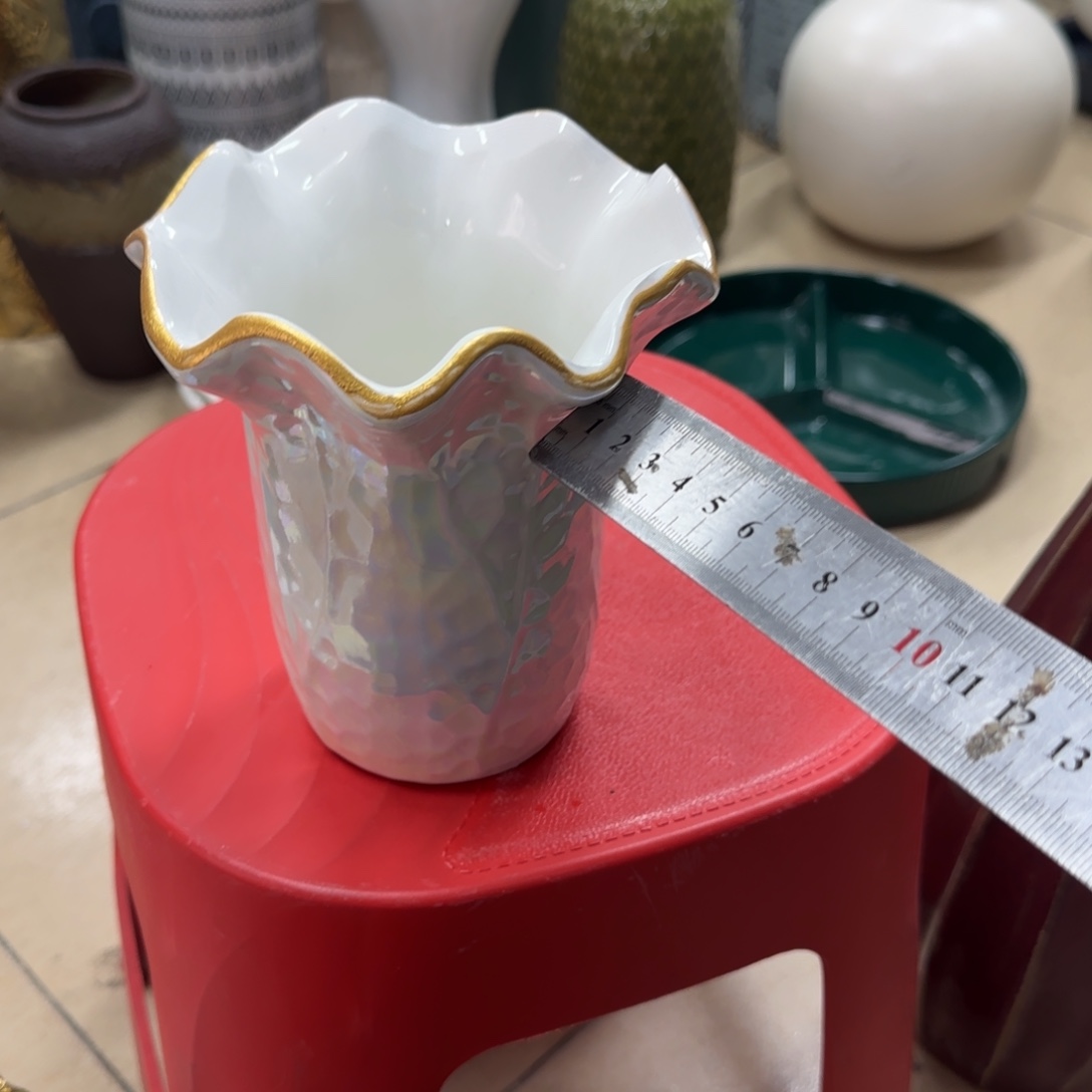 瓷片陶瓷工艺花瓶摆件