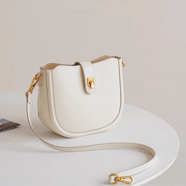 【花花家】单肩包单肩潮流防盗零钱包拉链轻奢风肩包纯色马鞍包