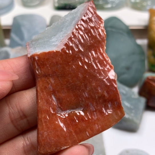 翡翠裸石翡翠边角料