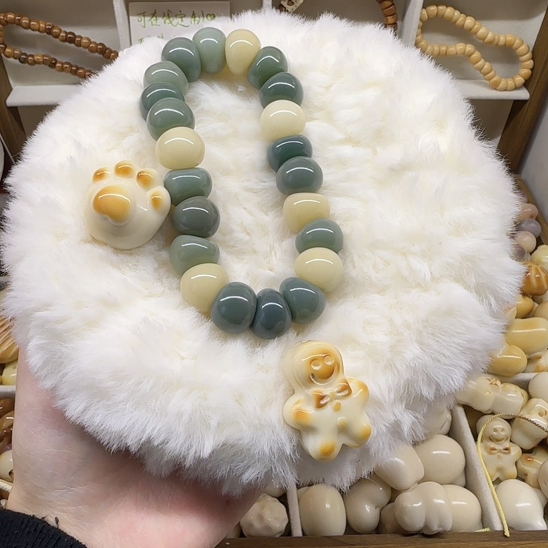 熊***大201 绿色食品蒜瓣手串加滴流