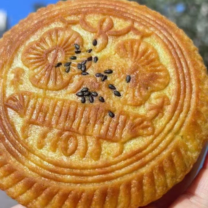 山西吕梁现做现卖纯手工五仁空心月饼散装包邮原味