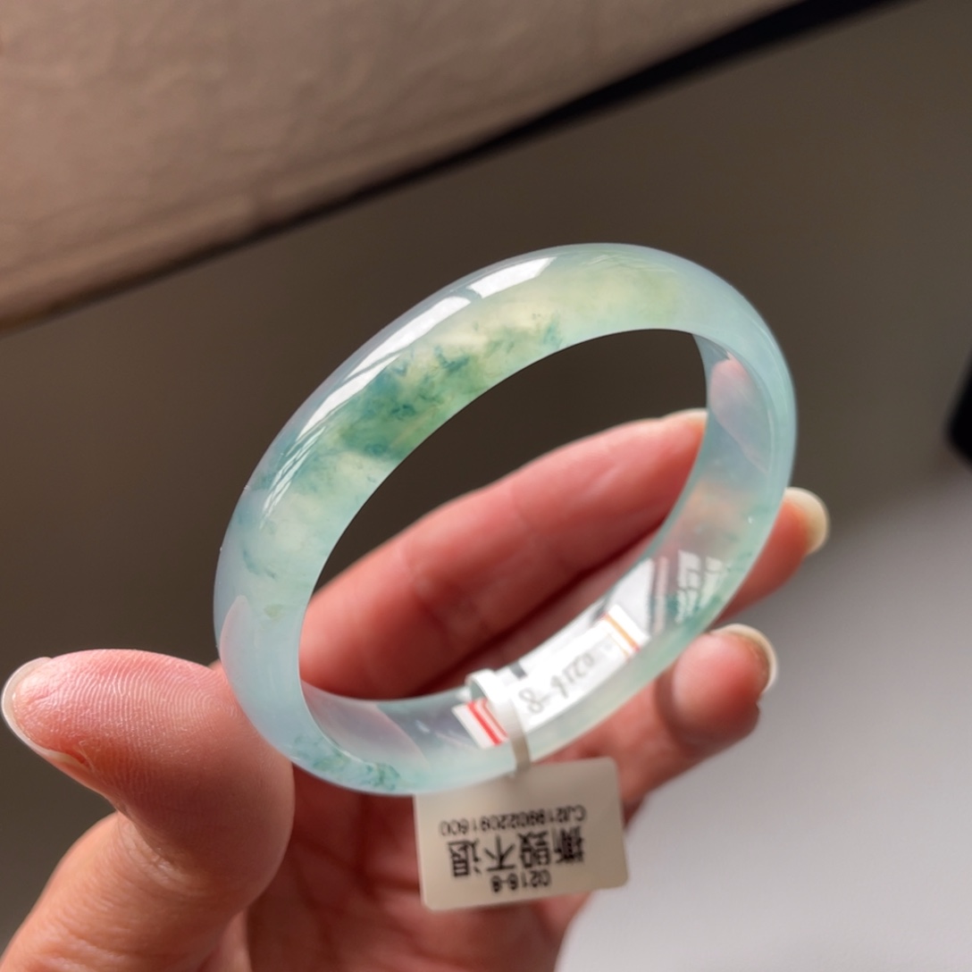翡翠手镯未镶嵌56圈贵妃镯三天鉴赏期