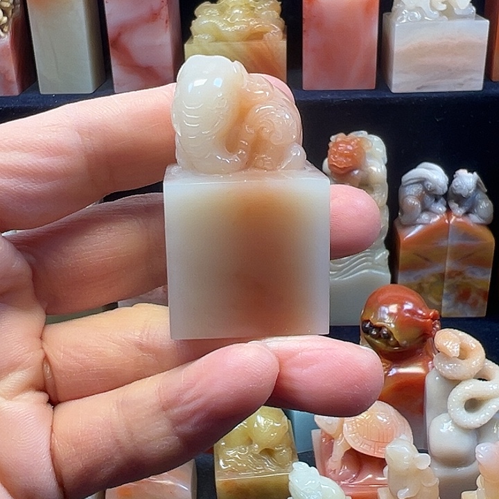 寿山石印石寿山石手工雕刻