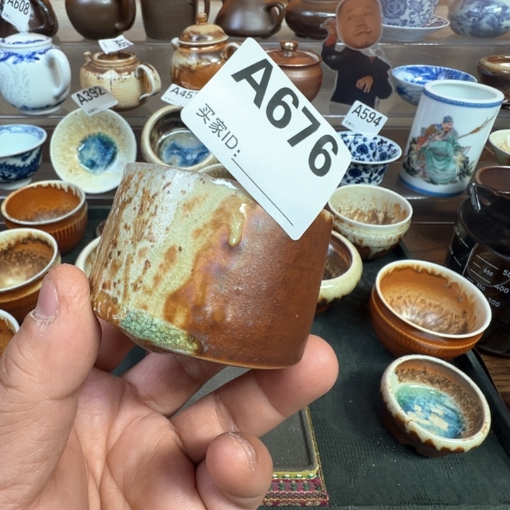 摆件67景德镇手工柴烧茶器