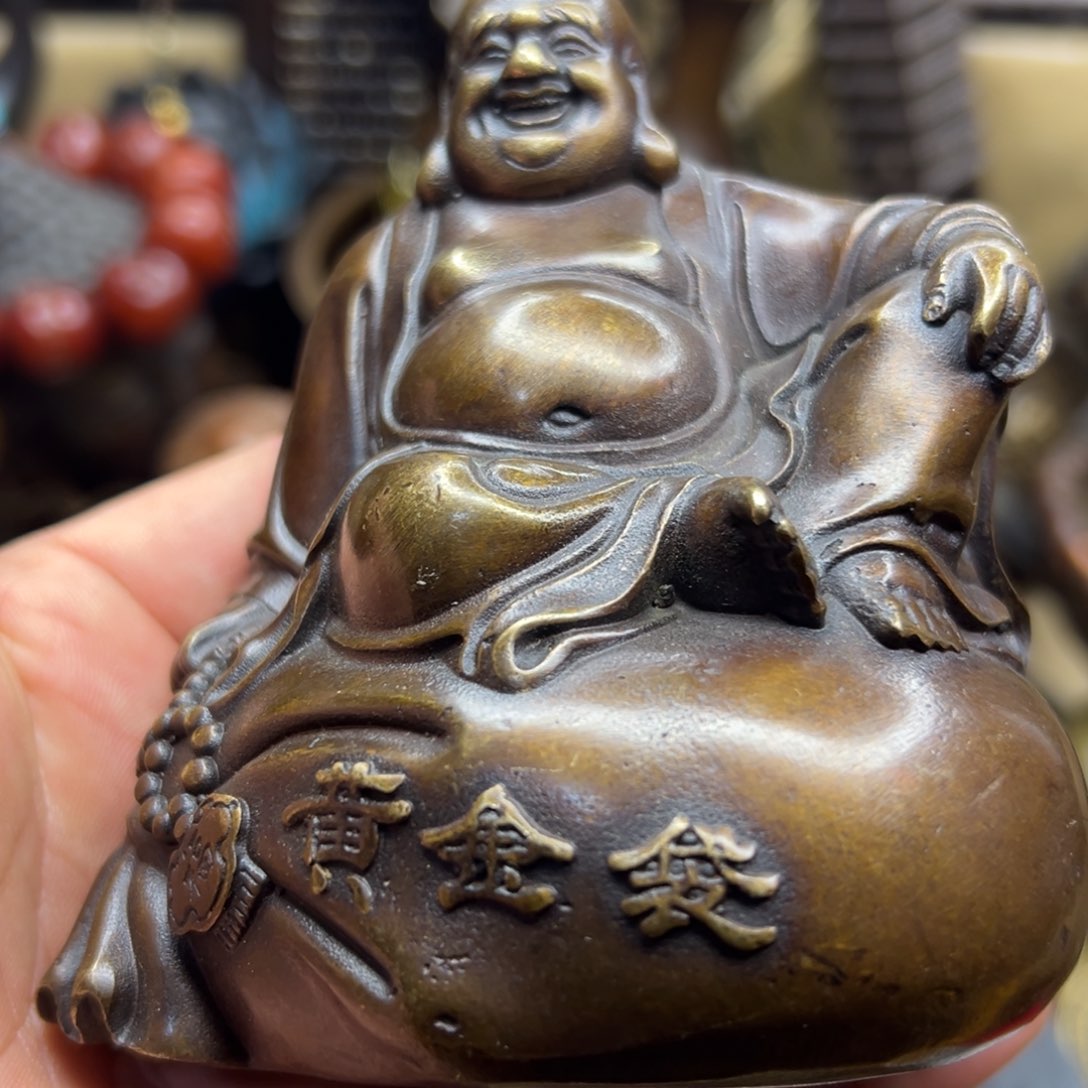 铜摆件欢迎欢迎你