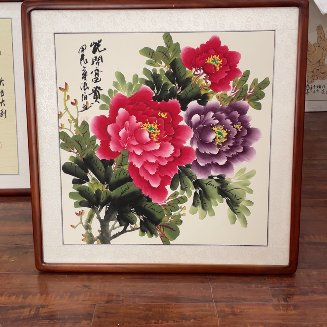 国画带框尺寸63*63厘米