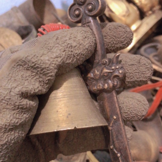 涛***旧闪电购铜摆件工艺品