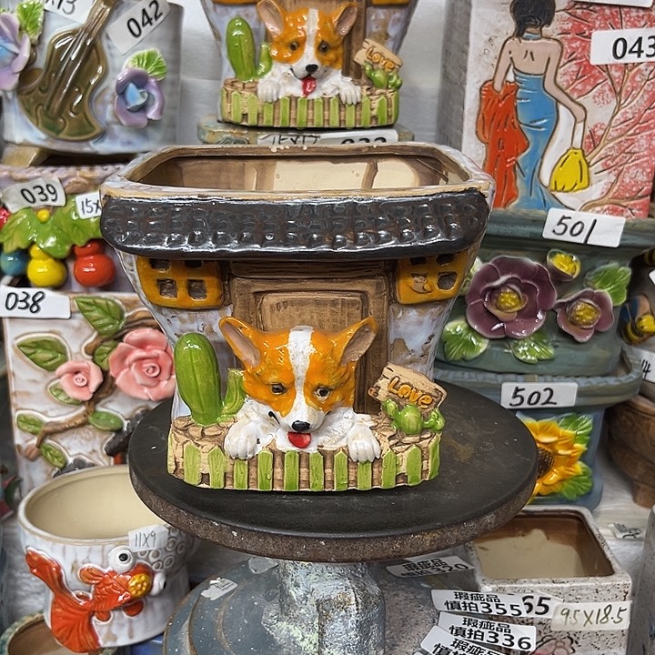 粗陶材质多肉花盆