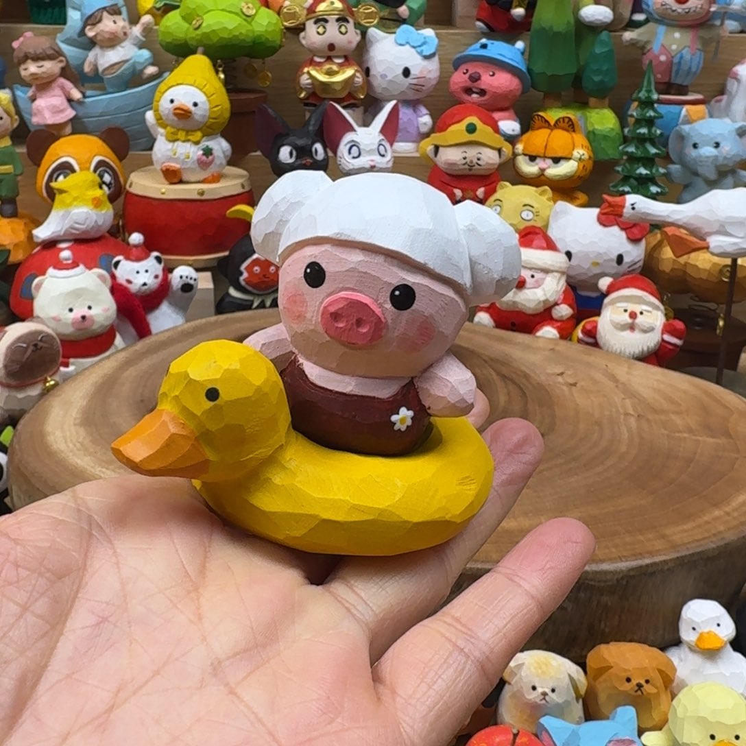 木小猪+黄色小鸭子