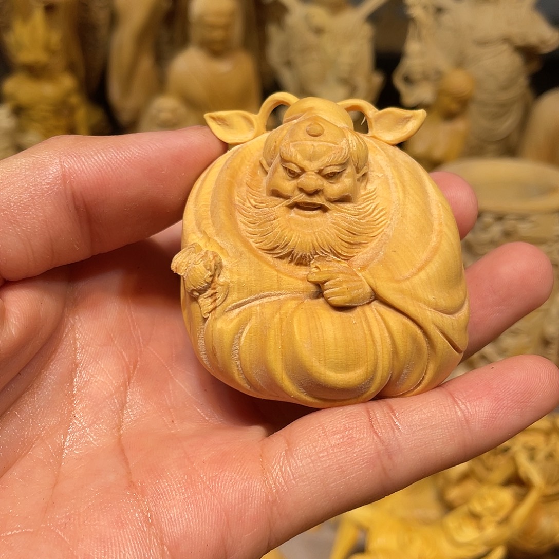 黄杨木小微瑕钟馗