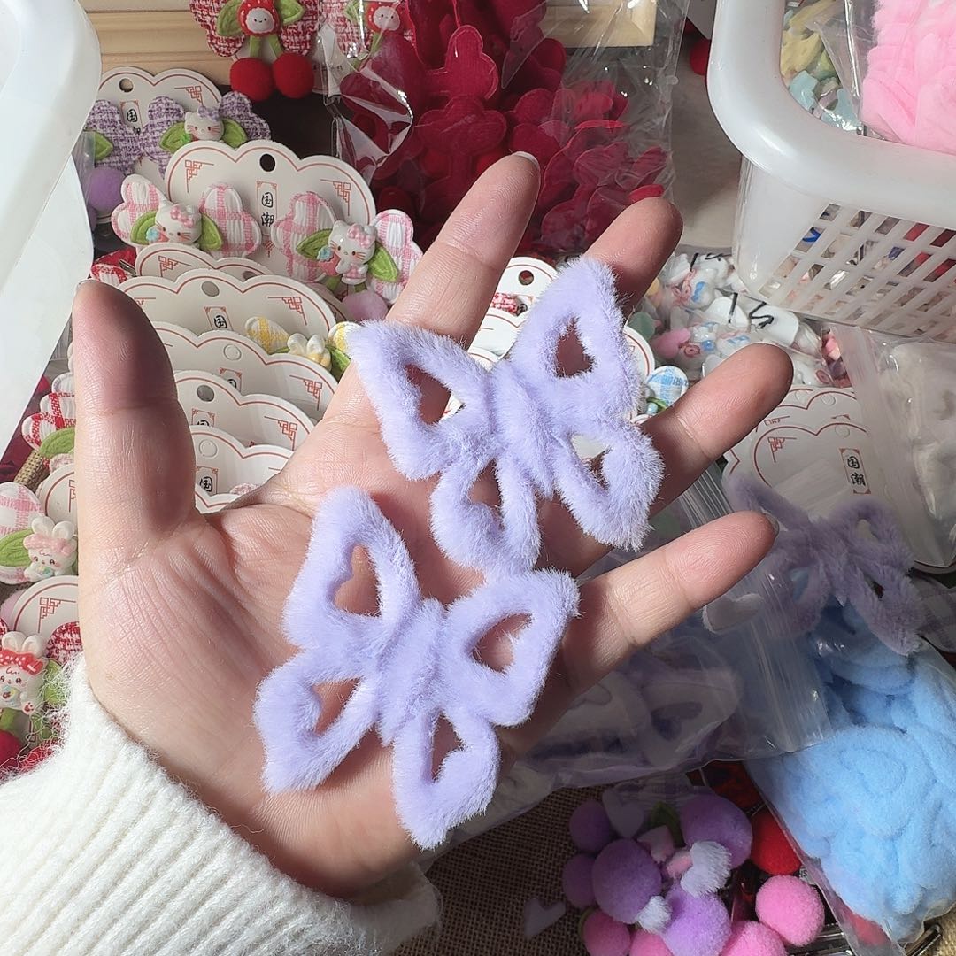 非金属紫色大号镂空蝴蝶20个