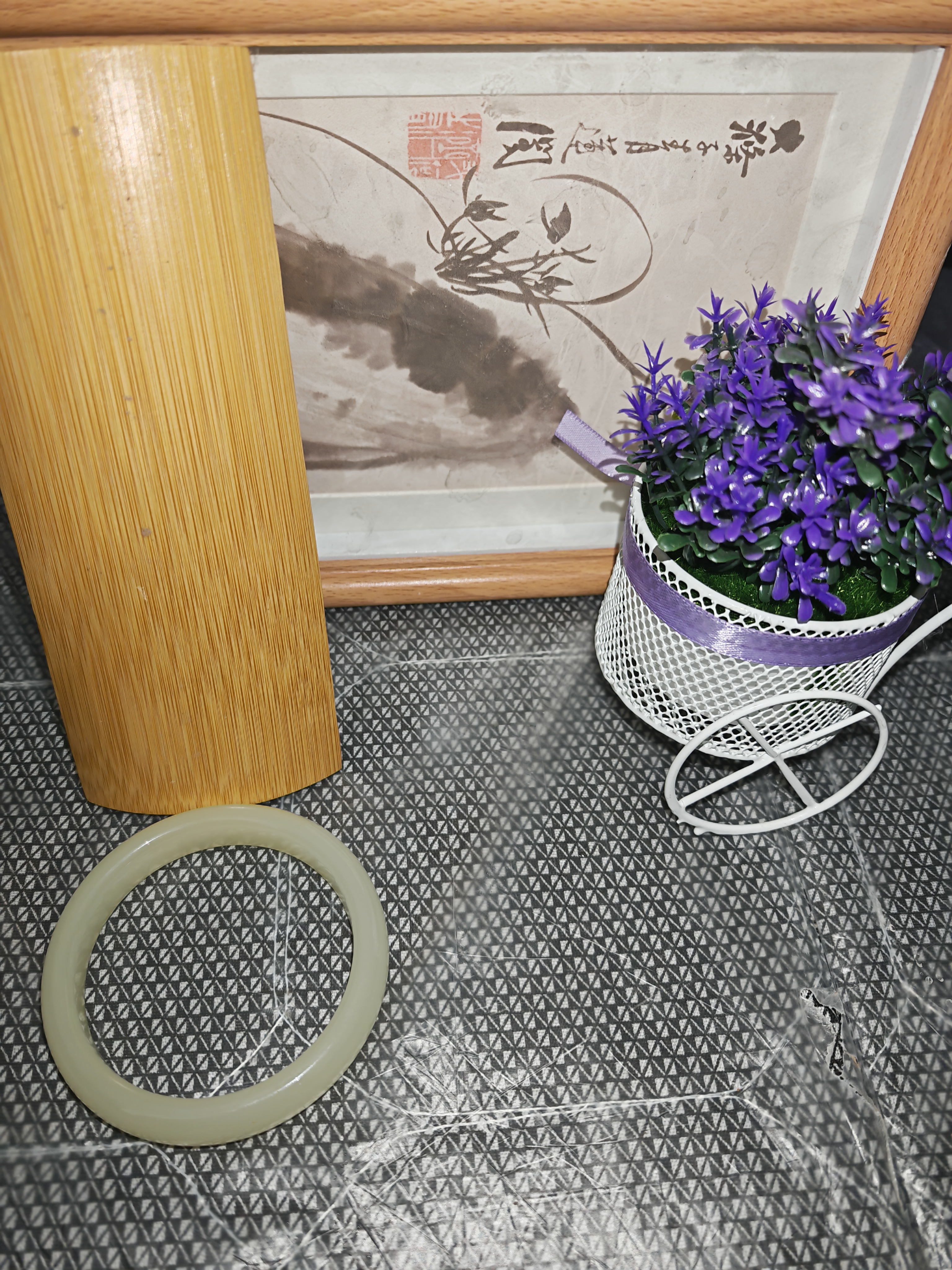 正宽 蜂蜜水  竹具摆件对比细节图