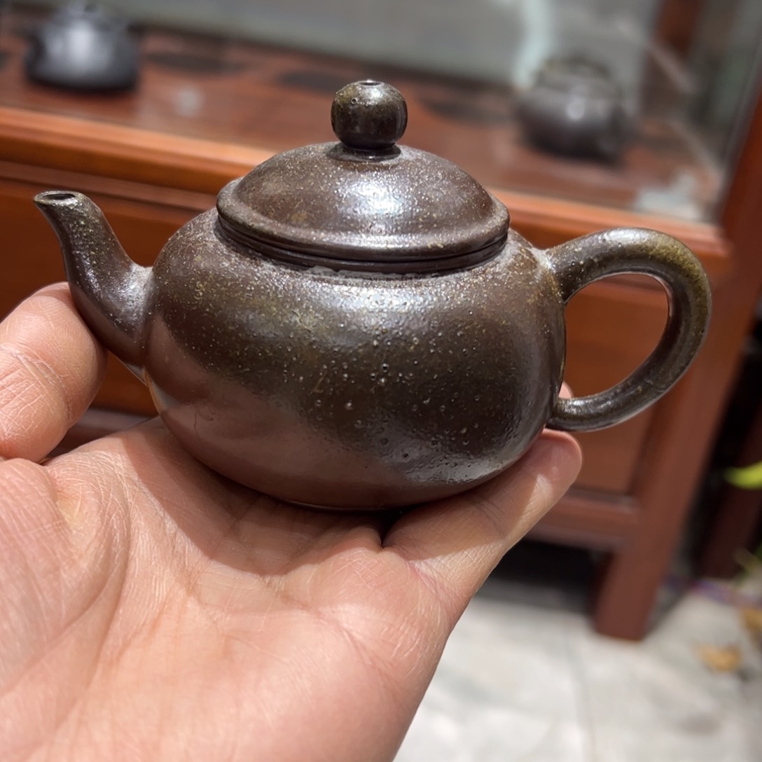 贵台龙窑柴烧茶壶65