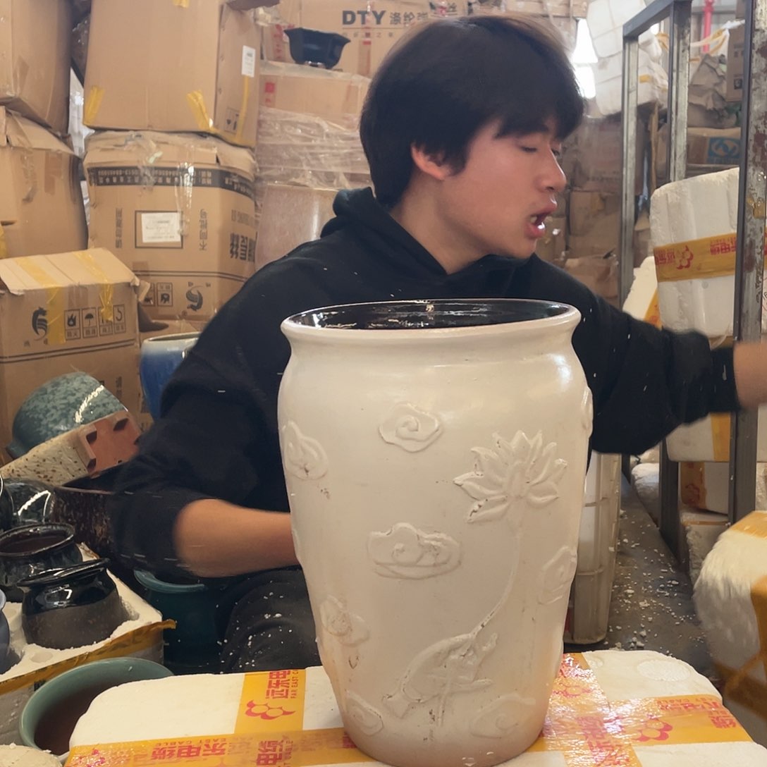 红陶宜兴紫砂花盆