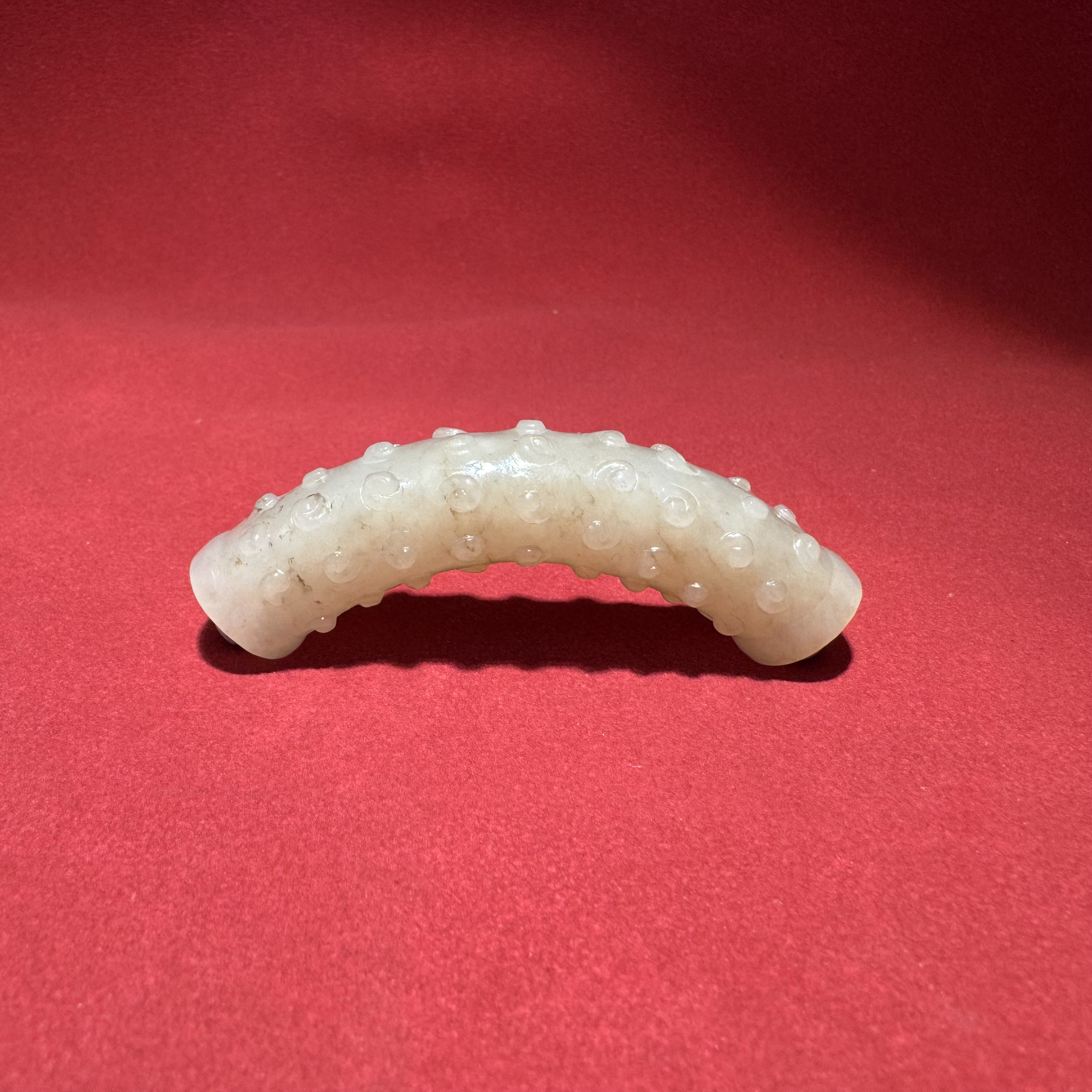 清早期谷纹玉腕饰-HBG13056