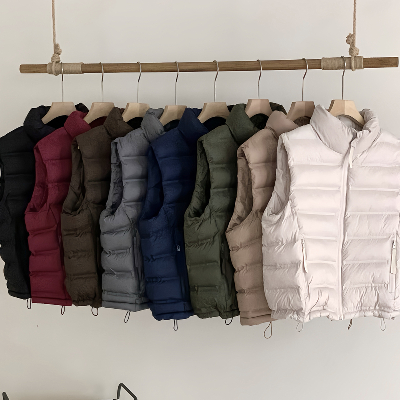 轻薄款棉衣马甲女秋冬2025新款小个子韩版宽松立领马甲女款外穿