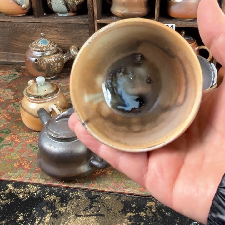 壶柴烧茶器主人杯