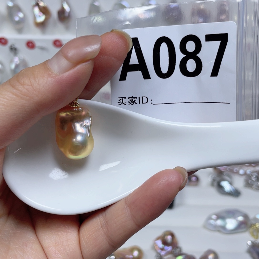 淡水珍珠巴洛克银S925镶嵌